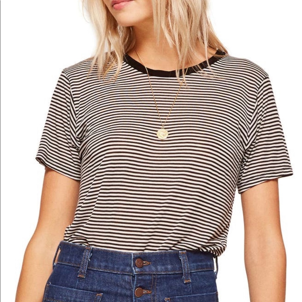 Reformation Joplin Striped Tee